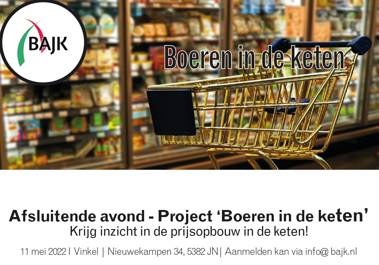 Uitnodiging Afsluitende avond boeren in de keten