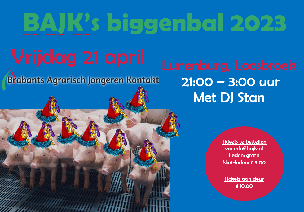 Uitnodiging Biggenbal 2023 Uitnodiging Biggenbal 2023